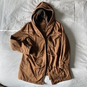 Forever 21 Quilter Lined Brown Coat